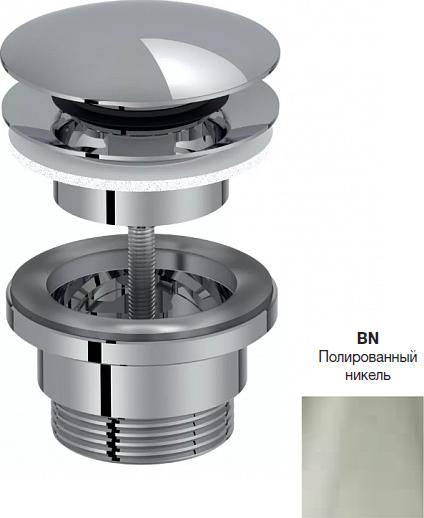 Донный клапан для раковины Jacob Delafon E30536-BN, полированный никель