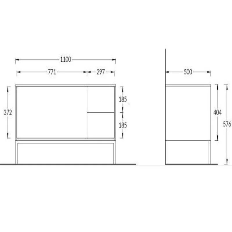 Тумба под раковину Kerama Marazzi Atollo AT.110WHT.M белый