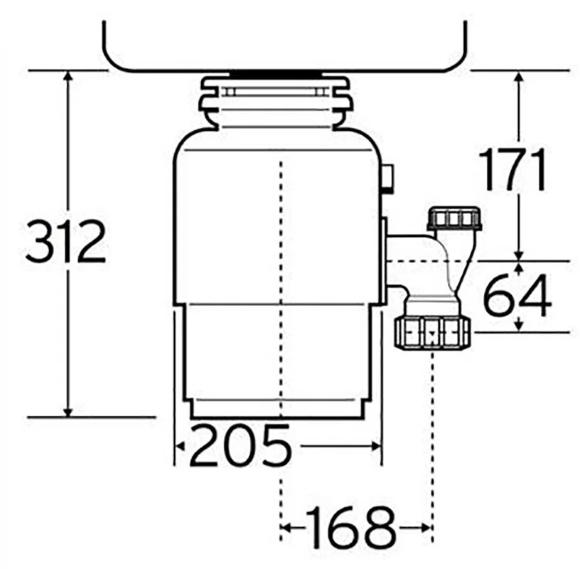 Измельчитель отходов Insinkerator Supreme 100 красный