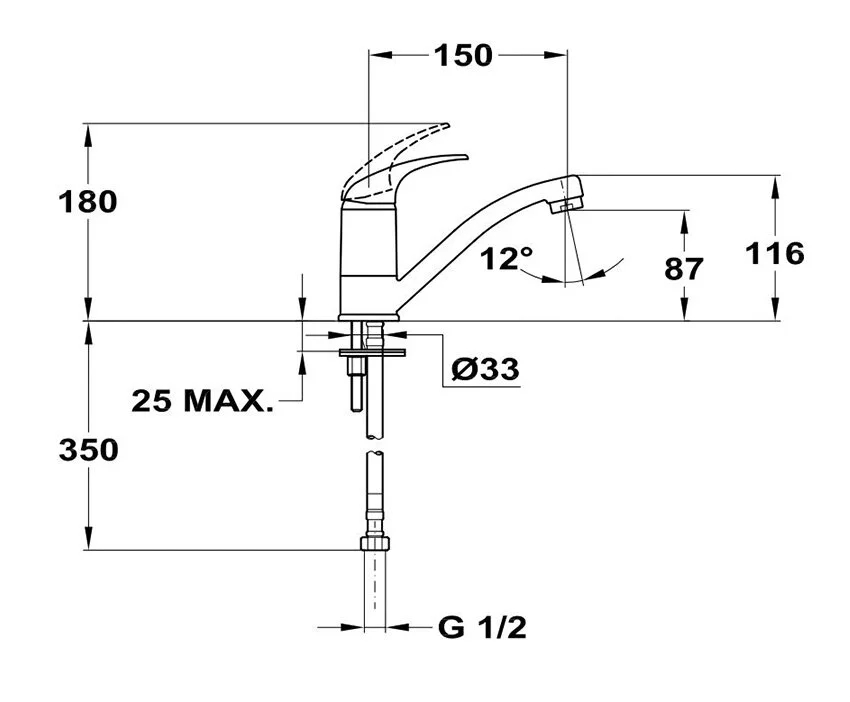 Смеситель для раковины Mofem Junior 150-0050-10/50 хром