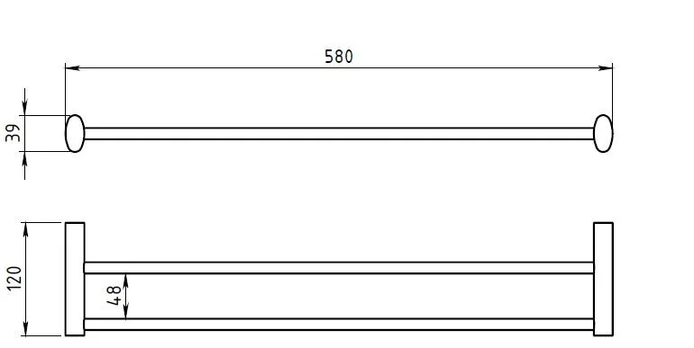 Полотенцедержатель Novaservis Novatorre 10 0025.0 хром