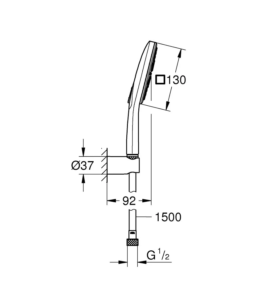 Душевой гарнитур Grohe Rainshower 26589000 хром