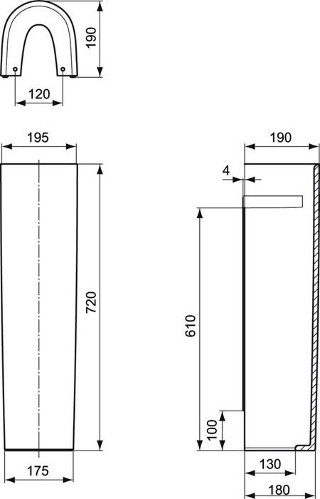 Пьедестал для раковины Ideal Standard Active T419801