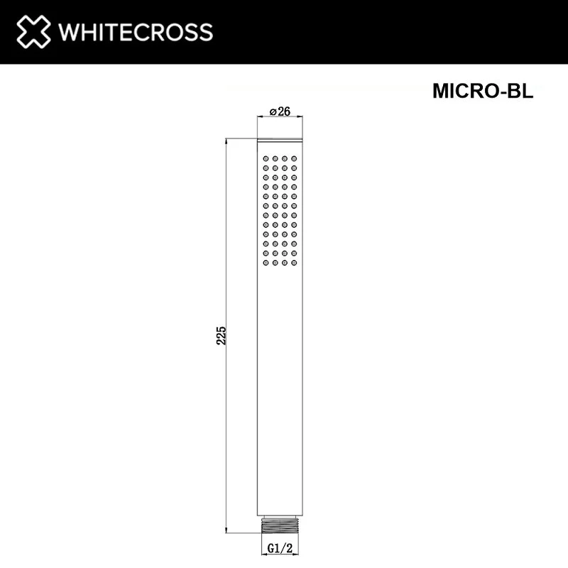 Душевая лейка Whitecross Y chrome MICRO-CR хром