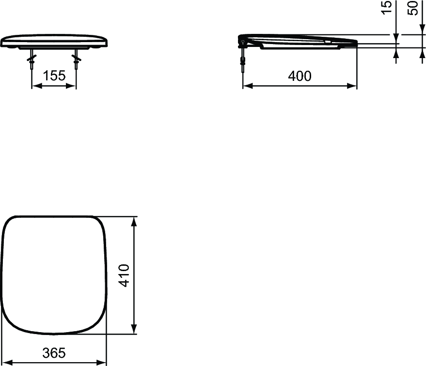 Крышка-сиденье для унитаза Ideal Standard Esedra T318601 стандартная