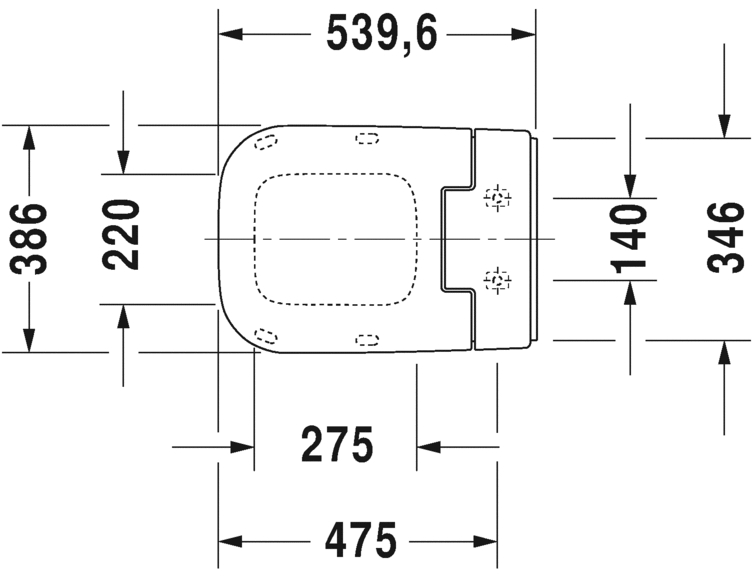 Крышка-биде Duravit SensoWash Slim 611400002000300 для P3 Comforts