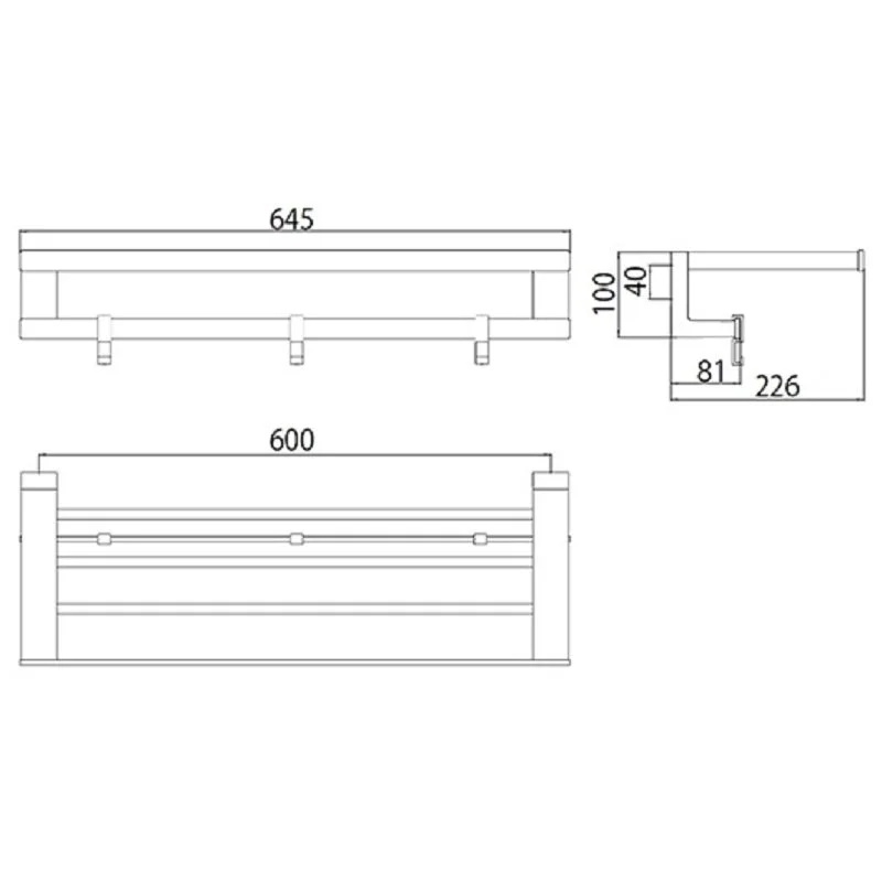 Полка Emco Loft 0568 001 60 хром