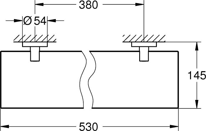 Полочка Grohe Essentials 40799DC1 суперсталь