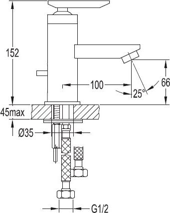 Смеситель Cezares Siesta F LS 01 для раковины