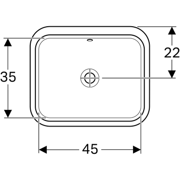 Раковина 53 см Geberit VariForm 500.760.01.2, белый