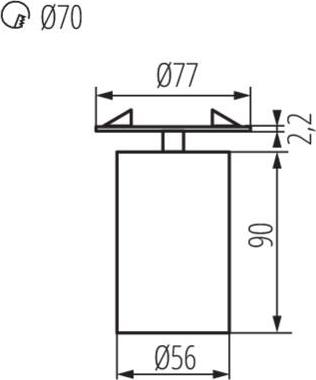 Спот Kanlux CHIRO GU10 DTO-B 29311