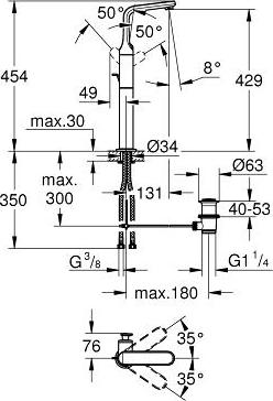 Смеситель для раковины Grohe Veris 32191000