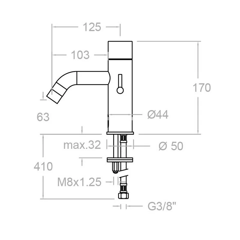 Смеситель для раковины Ramon Soler Soltronic 8118B хром