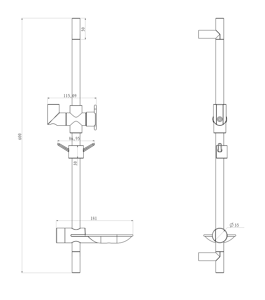 Душевая стойка Lemark LM8062C хром