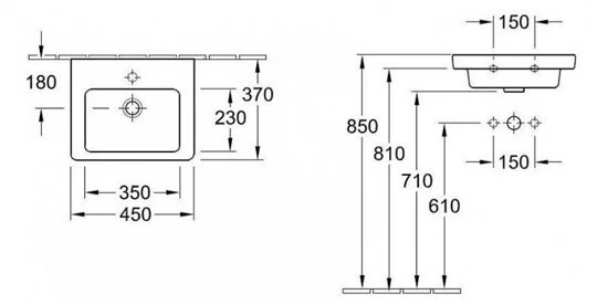 Раковина Villeroy&Boch Subway 2.0 73154501