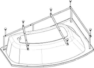 Акриловая ванна Excellent Aquaria Comfort левая 160х100