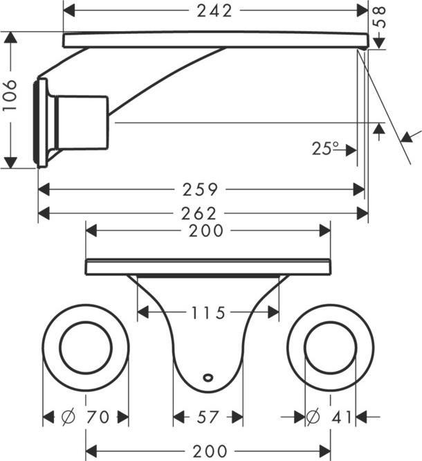 Смеситель для раковины Axor Massaud 18115990, золото