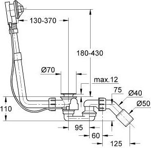 Сливной и переливной гарнитур Grohe Talento 28943000