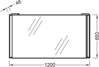 Зеркало 120х65 Jacob Delafon Reve EB577-NF 120