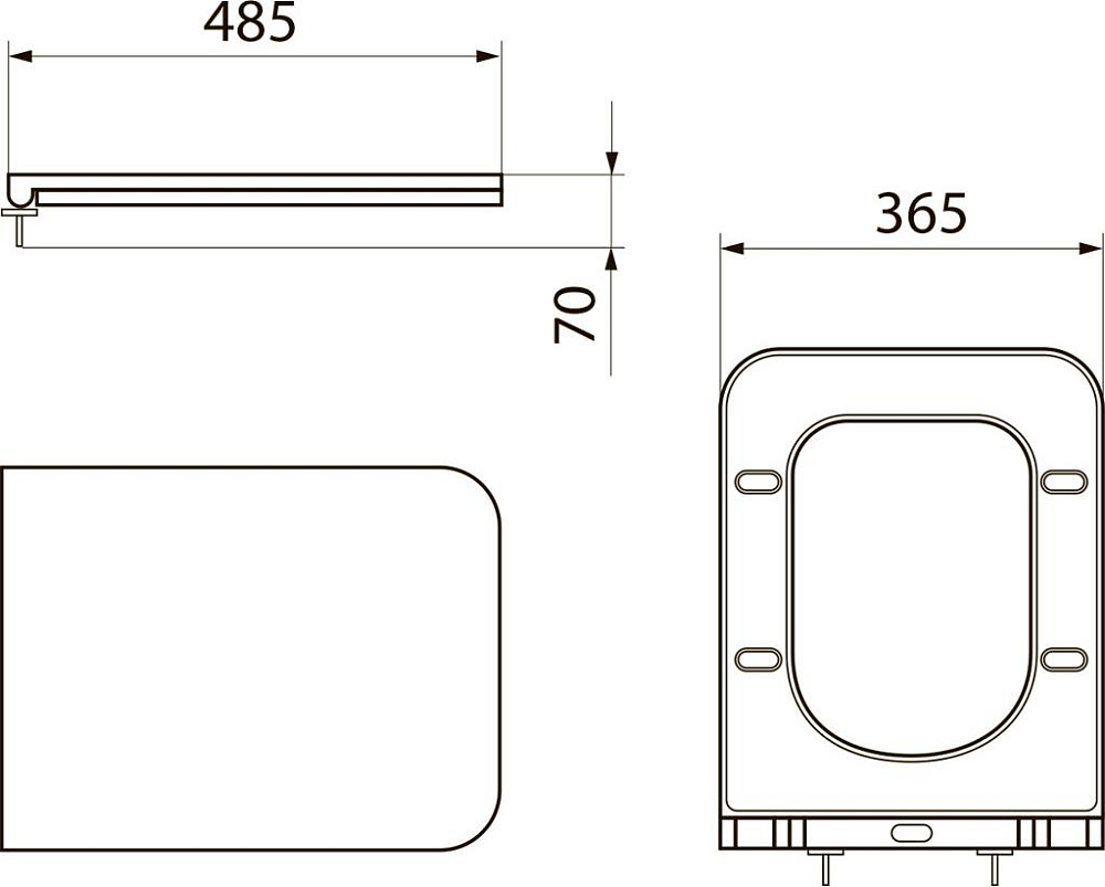 Крышка-сиденье Point Ника PN46081, белый