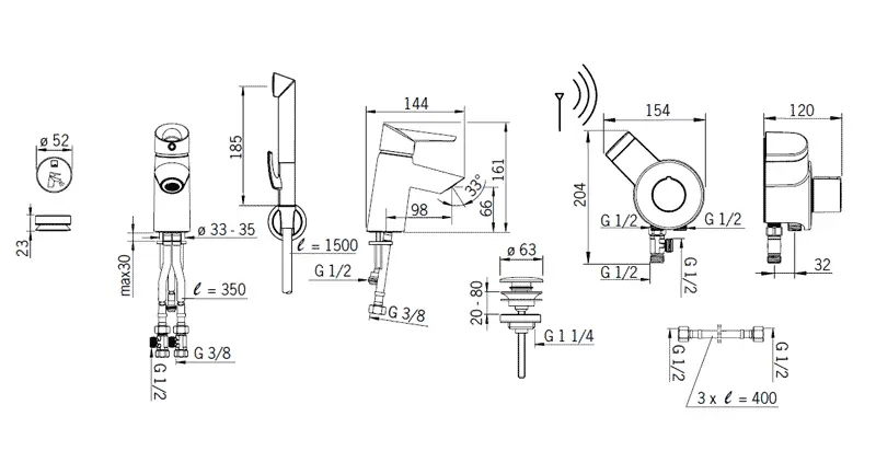 Смеситель для раковины Oras Optima 2705F хром