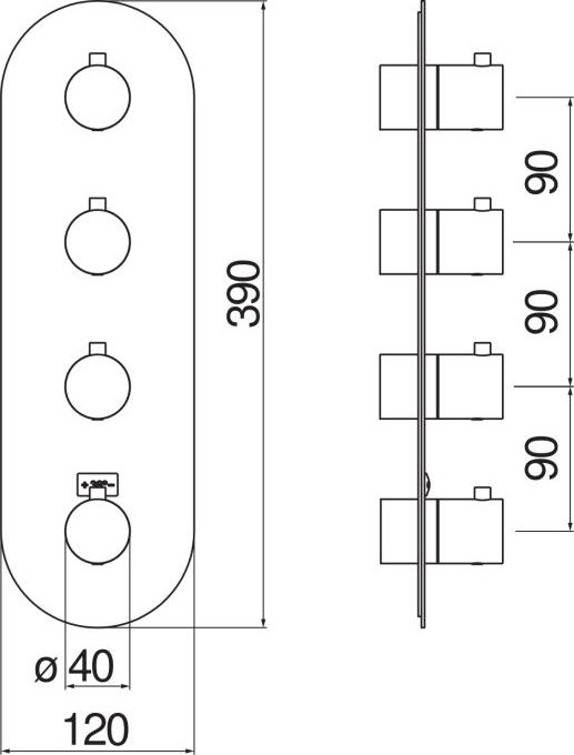 Смеситель для ванны Nobili Plus WE00104/TCR, хром