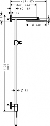 Душевая стойка Hansgrohe Raindance Connect Showerpipe 27421000