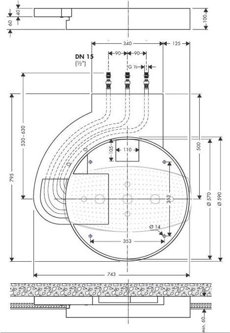 Скрытая часть Hansgrohe Raindance Rainmaker 28412180