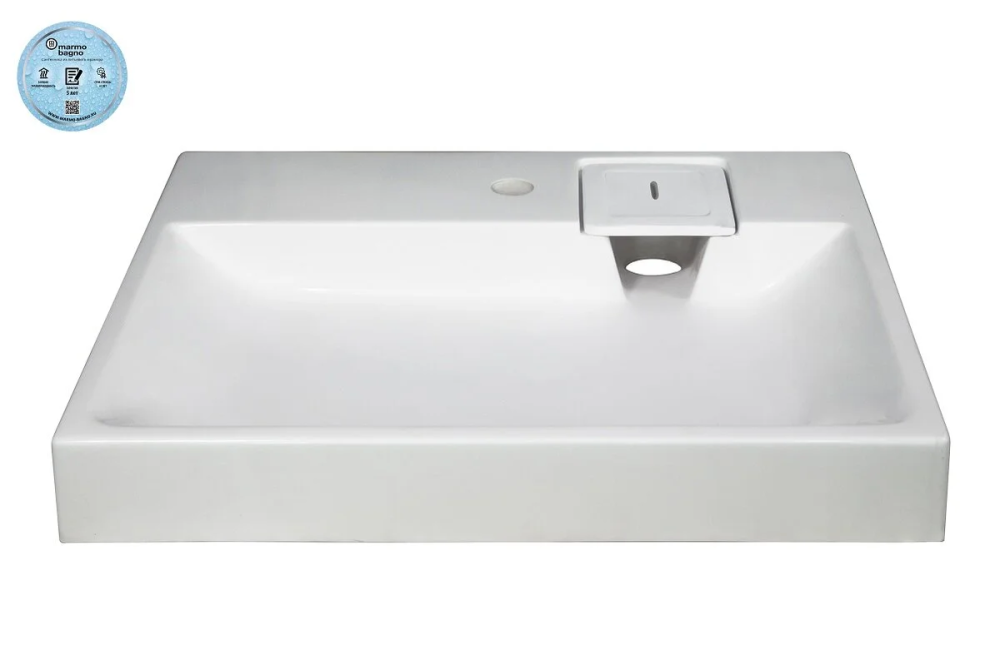 Раковина Marmo Bagno Дельта MB-DL60-50 белый