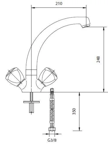 Смеситель для кухни Mofem Diamant 140-0003-14 хром