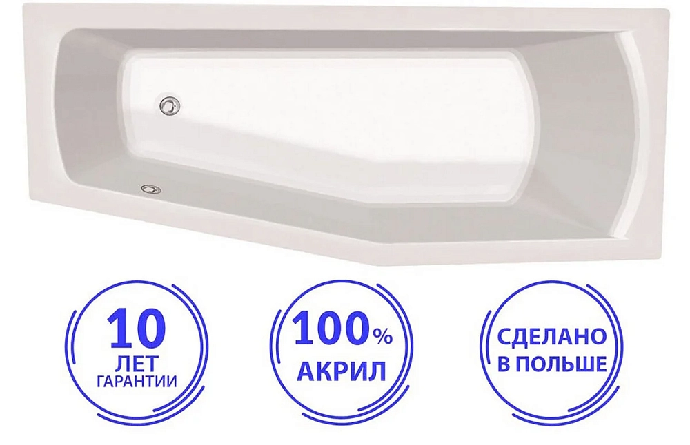 Акриловая ванна C-Bath Nika CBA00401L белый