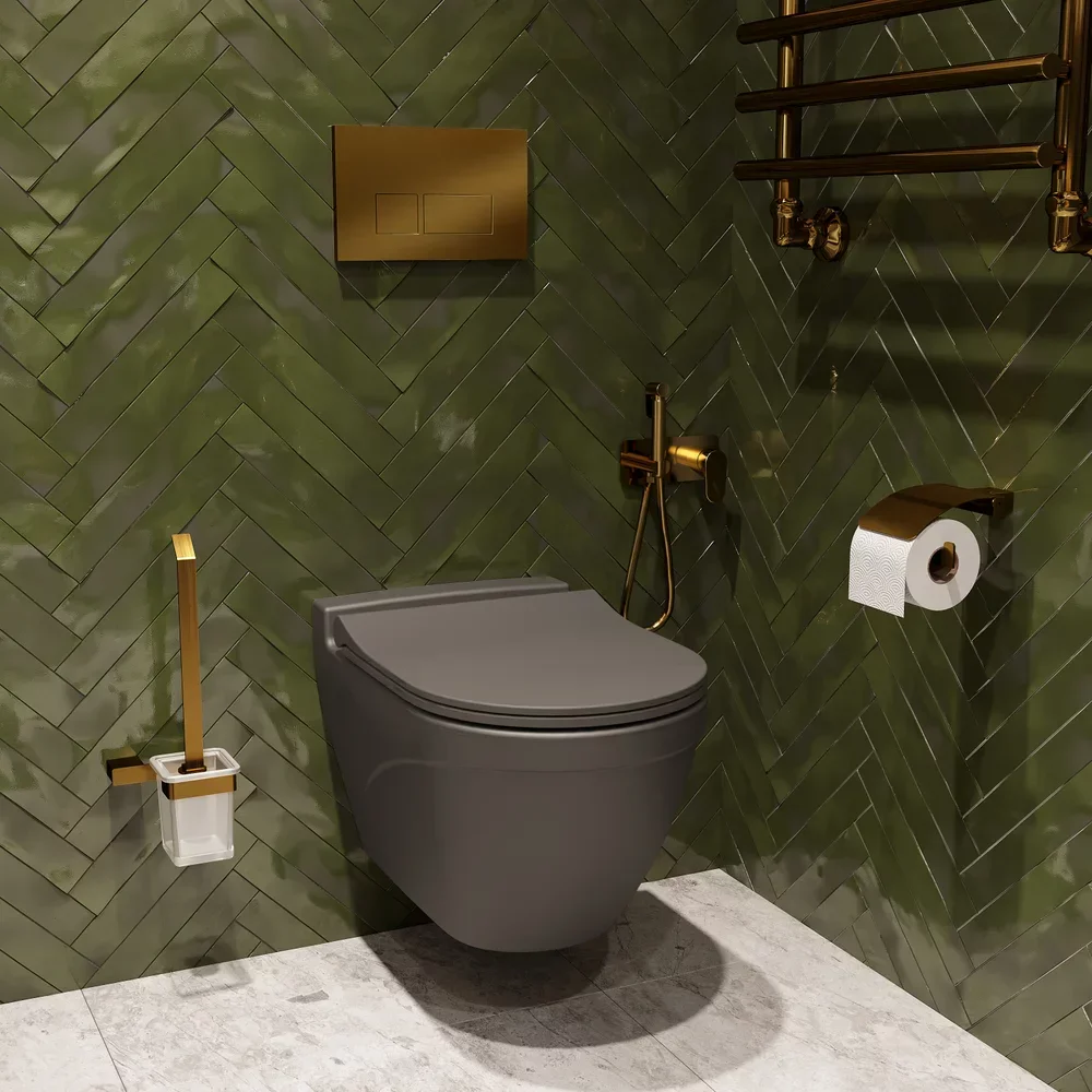 Держатель туалетной бумаги Decor Banyo SS 304 Gold SS304 007 12 золото