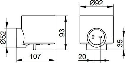 Дозатор жидкого мыла Keuco Reva 12852379000, черный матовый