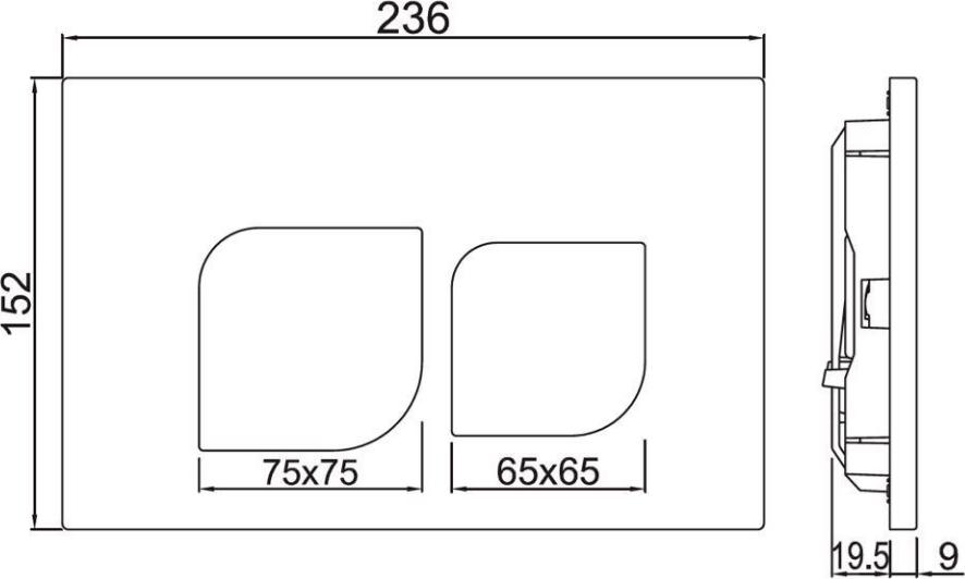 Кнопка смыва Jaquar Alive JCP-CHR-852415