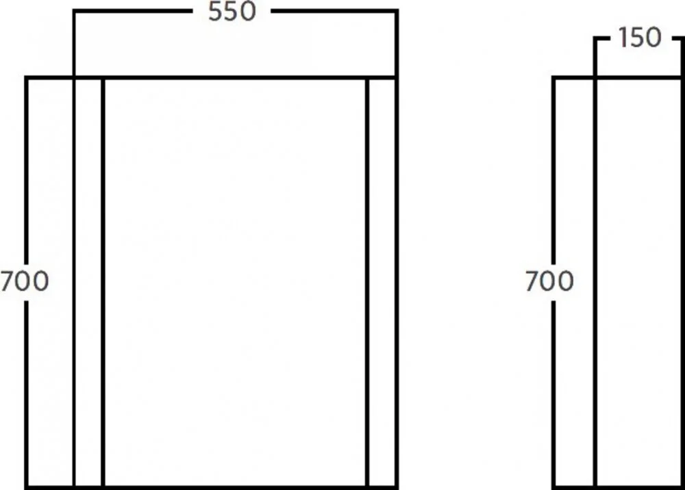 Зеркало Voq Bold EA4BL055C06P00 серый