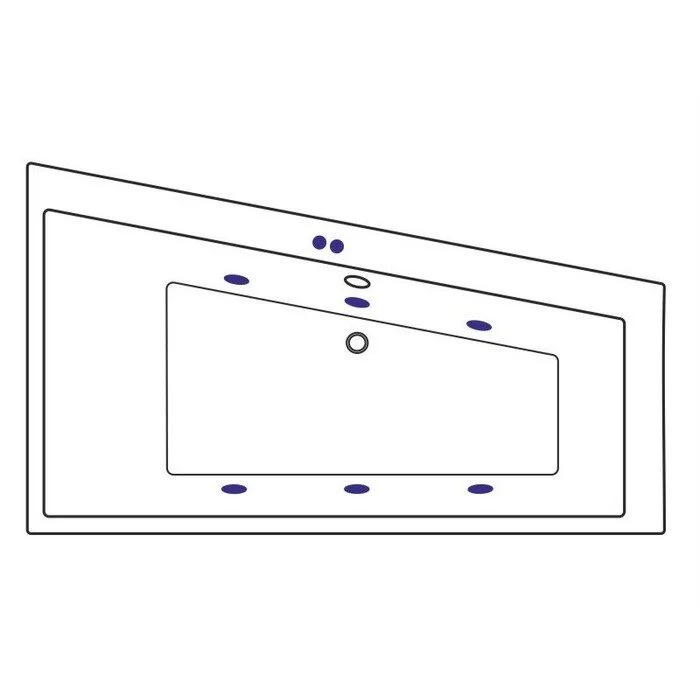 Акриловая ванна Excellent Sfera WAEX.SFP17.SOFT.GL золото, белый