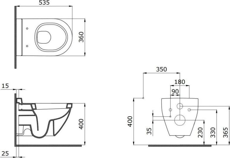 Подвесной унитаз Bocchi Taormina Arch 1012-005-0129, черный