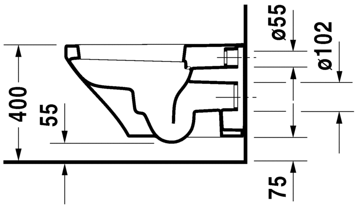 Подвесной унитаз Duravit DuraStyle 2537090000