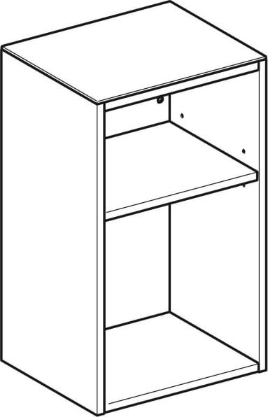 Шкаф 36 см Geberit Smyle Square 500.358.JK.1, тёмно-серый