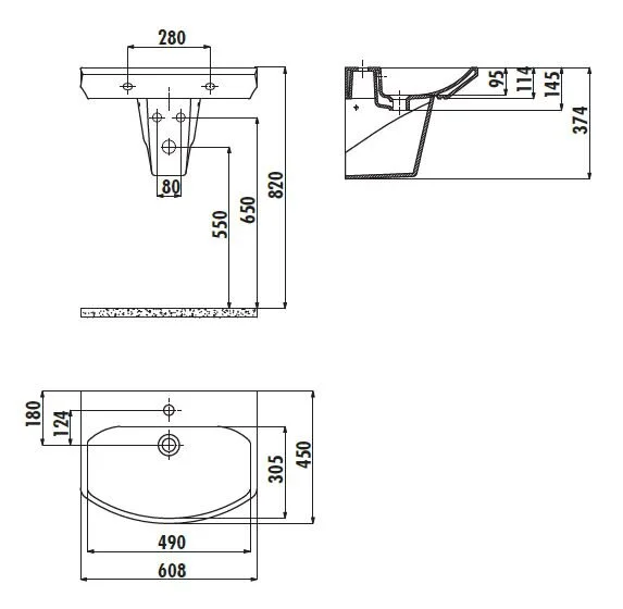 Раковина Creavit Sorti SR060-00CB00E-0000 белый