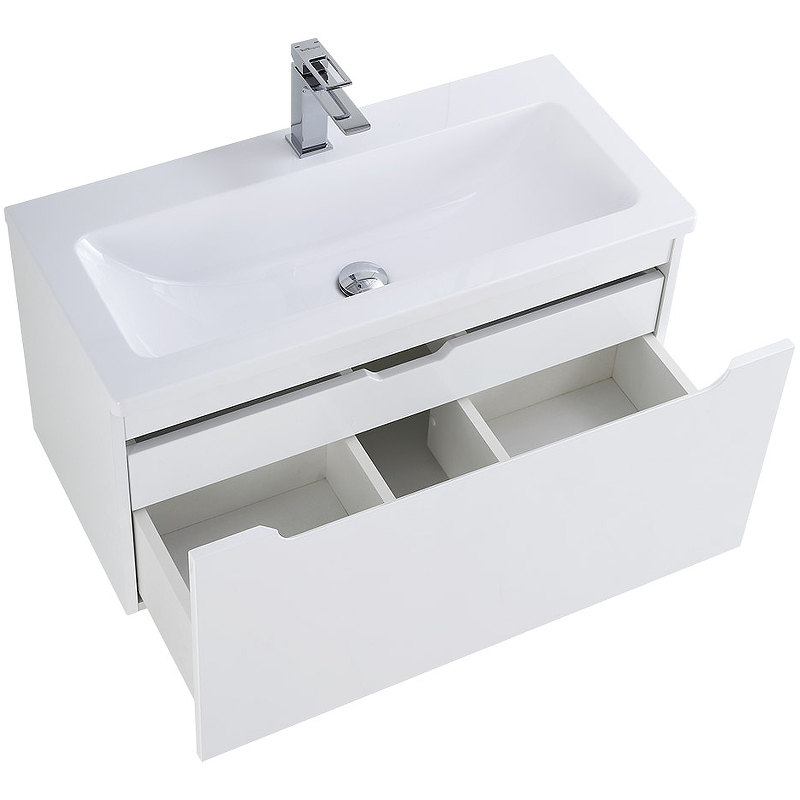 Тумба под раковину BelBagno ETNA-M-800/380-1C-SO-BL 80 см, Bianco Lucido