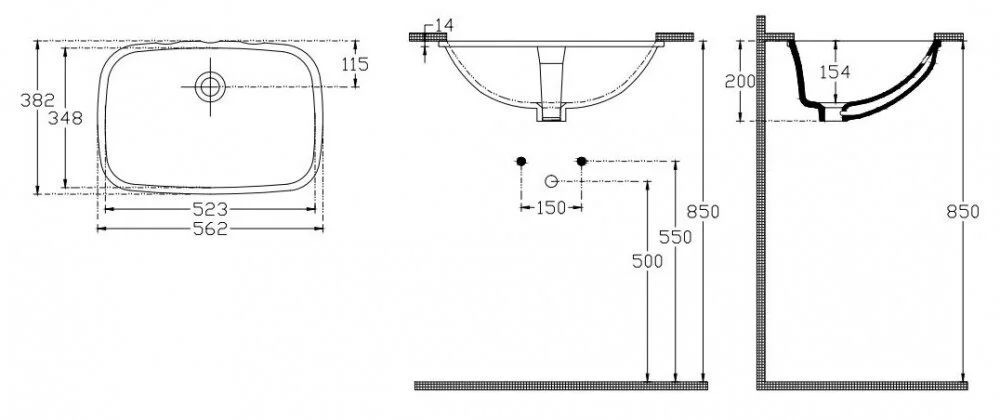 Раковина Isvea Soluzione 10SZ77056SV белый