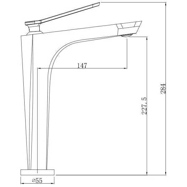 Смеситель для раковины Comforty 4149946 черный