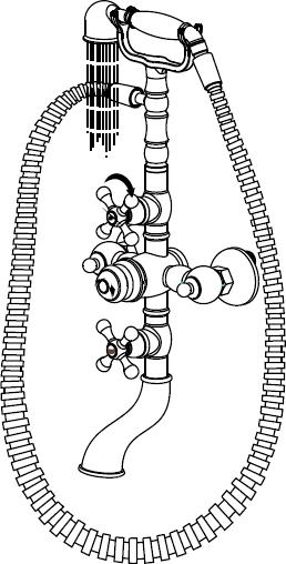 Смеситель Seaman Eco Koblenz SSN-2368D для ванны с душем