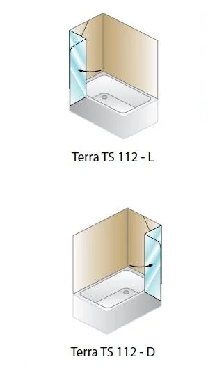 Шторка на ванну Kolpa-San Terra TS Terra TS 112 L