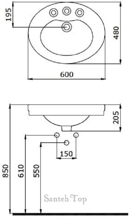 Раковина Bocchi Loreto 1048-005-0125 черный