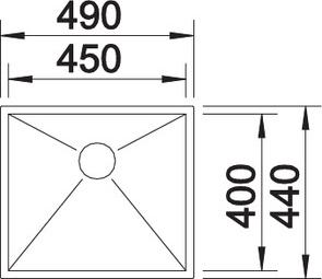 Кухонная мойка Blanco Zerox 450-U 521587