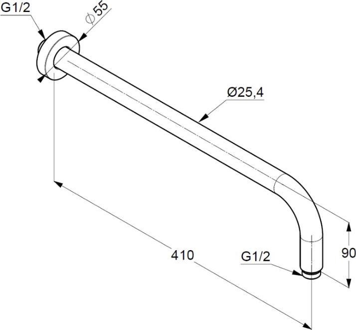 Душевой комплект Kludi Bozz 386400576, хром