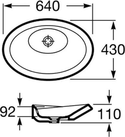 Раковина Roca Urbi 32722B000 64 см