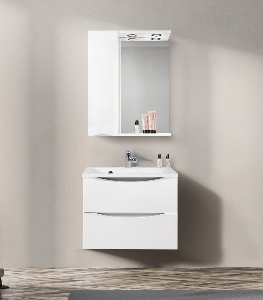 Зеркало-шкаф 60 см BelBagno MARINO-SPC-600/750-1A-BL-P-L